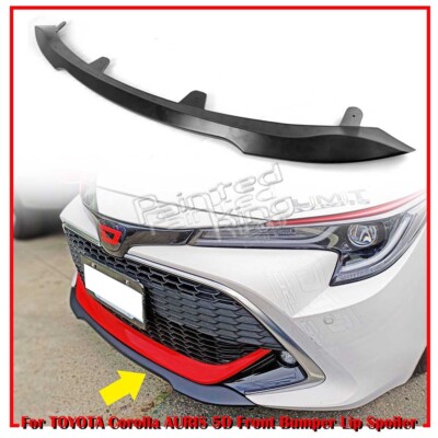 21 Fit For Toyota Corolla Auris E210 5D DTO Front Bumper Spoiler Unpainted