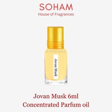 Jovan Musk 6ml ittar Concentrated Perfume Oil Attar Roll on Pure Uncut Fragrance