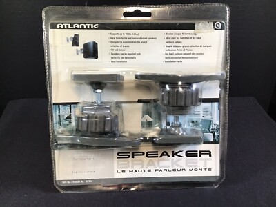 Atlantic Speaker Mounting Brackets SPB03 tilts and swivels Black NEW