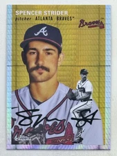 Spencer Strider 2023 Topps Chrome Platinum Anniversary Prism Refractor #189 Card
