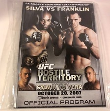 VINTAGE UFC 77 OFFICIAL PROGRAM ANDERSON SILVA VS RICH FRANKLIN 2007 FIGHT RARE 