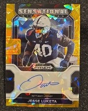 2022 Prizm Draft Picks Jesse Luketa Rookie Autograph Gold