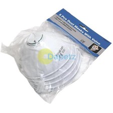 FFP1 Respirator Face Mask N80 Moulded Valved CE Certified High Protection 5Pcs