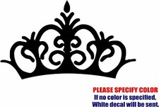CROWN PRINCESS Graphic Die Cut decal sticker Car Truck Boat Window Bumper 7"