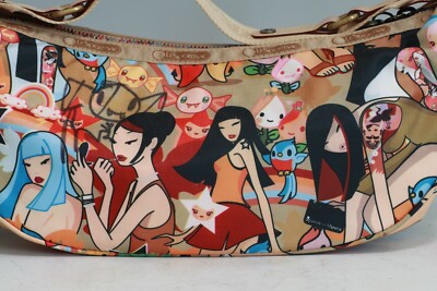 NWT Tokidoki For Lesportsac Tan Playground Bella Hobo Shoulder Bag
