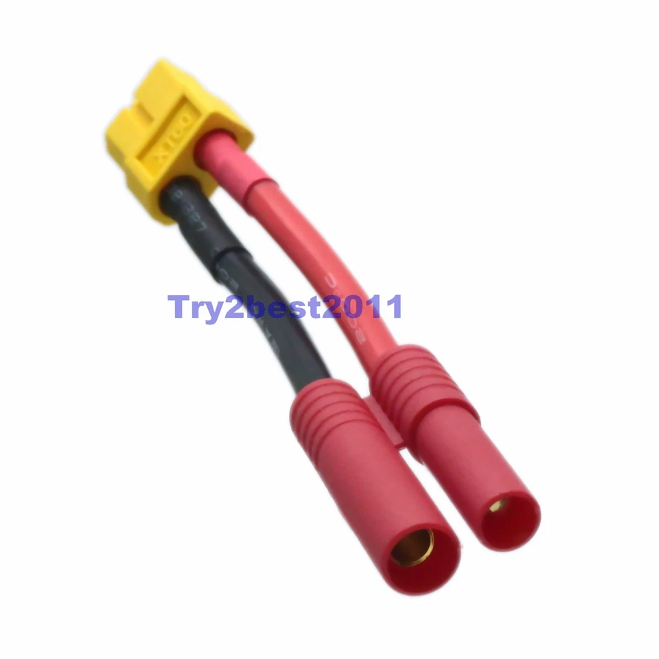 XT-60 Female To HXT 4MM Male Bullet Connector / Adapter/ Cable - Image 2 of 2