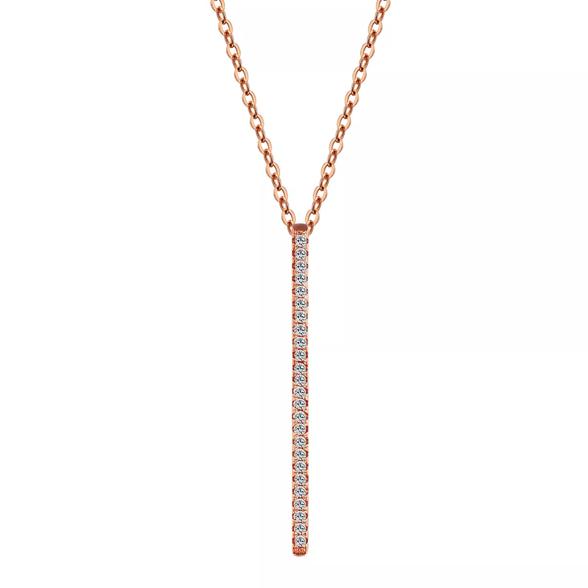 S925 necklace rose gold deals