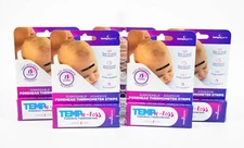lot 5 TEMP-N-TOSS Disposable Forehead Thermometer 6 strips per box =30 Total NIB