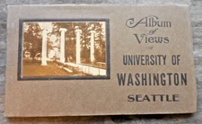 University of Washington Seattle 12 Postcard Views Album Booklet
