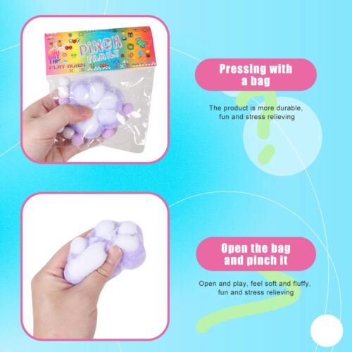 2pcs Squishy,Cat Paw Squishy Toys,Cat Paw Squeeze Toys,Cute Kawaii fufu Squis... - Picture 2 of 9