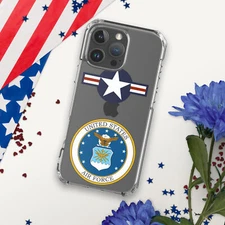 iPhone case with the emblem of the United States Air Force