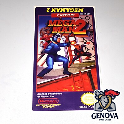 Mega Man 2 Label Nes Replacement Game Label Sticker Precut