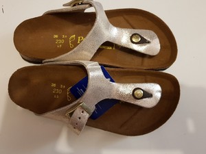 silver glitter birkenstocks