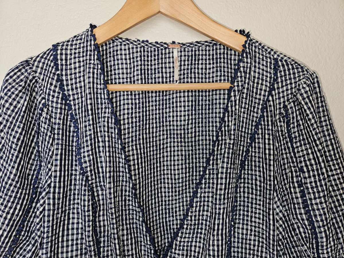 LE CIEL BLEU - iRENE✳️Gingham Tops✳️Navy LE CIEL BLEU - iRENE✳️Gingham Tops✳️Navy の通販 by