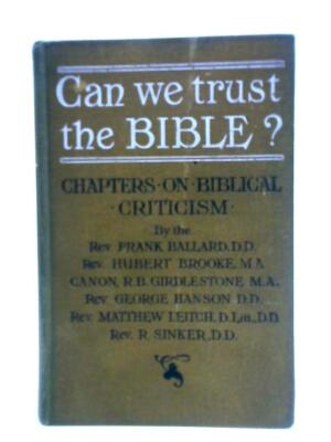Can We Trust the Bible (Various - 1908) (ID:64268)