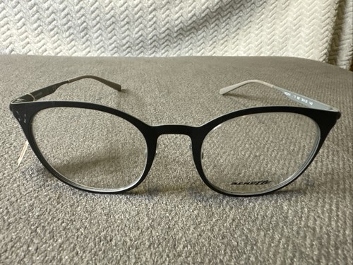 NEW ARNETTE WOOT! AN6113 687 Black Grey 50 mm Men's Eyeglass Frames Demo Lenses - Picture 3 of 7