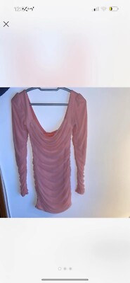 strapless open back dress Violet Myers Pink Sparkling Top & Bottom Suit main image 0