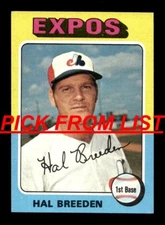 1975 Topps 9-354 EX/EX-MT Pick From List All PICTURED jj3