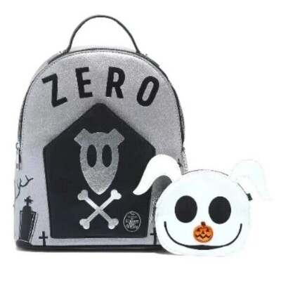 DISNEY THE NIGHTMARE BEFORE CHRISTMAS Zero Tombstone MINI BACKPACK & COIN PURSE! The Nightmare Before Christmas Zero Graveyard Light Up Mini  main image 3