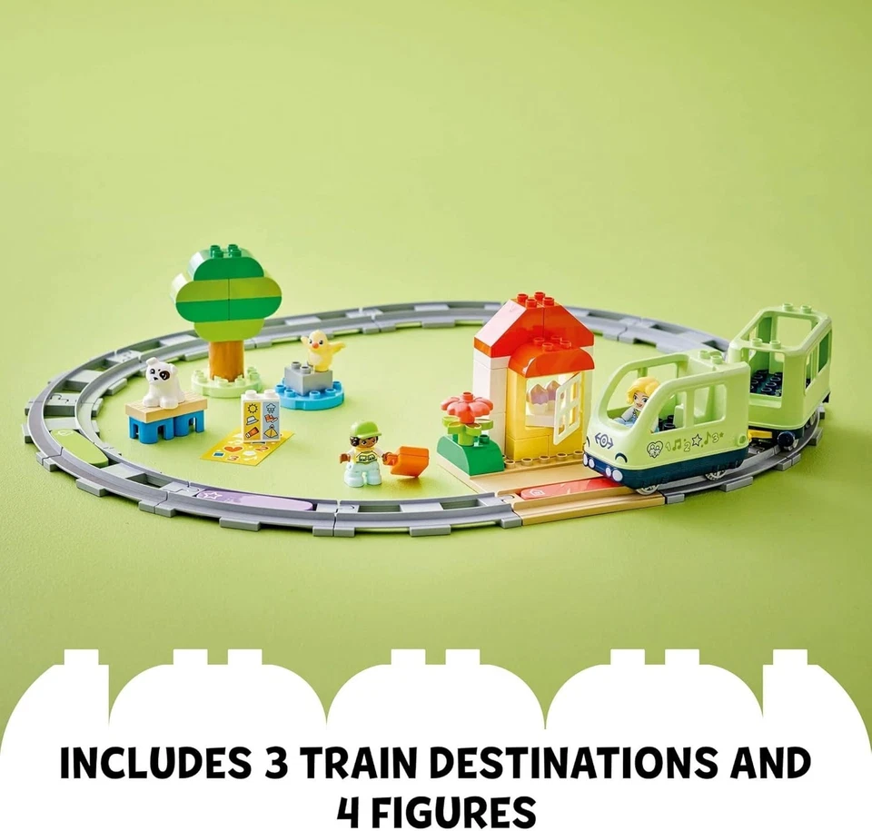 LEGO DUPLO Town Interactive Adventure Train Set, Building Toy for Toddlers, New! - Image 4 of 4