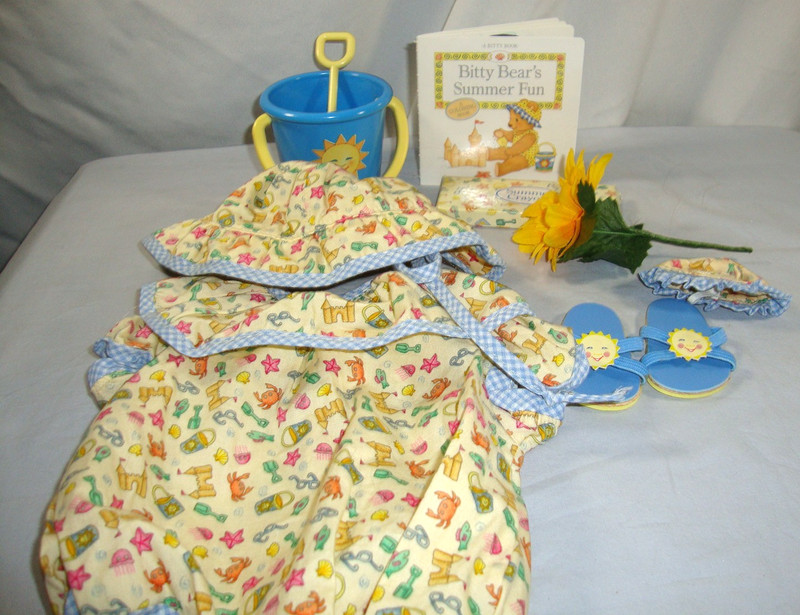 American Girl Doll Retired Bitty Baby Beach Set Pleasant Company -Summer Fun!