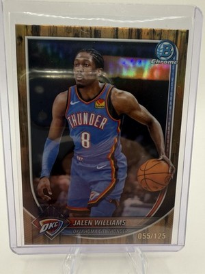 2025-26 Bowman Jalen Williams Wood Grain Refractor /125 OKC Thunder 107