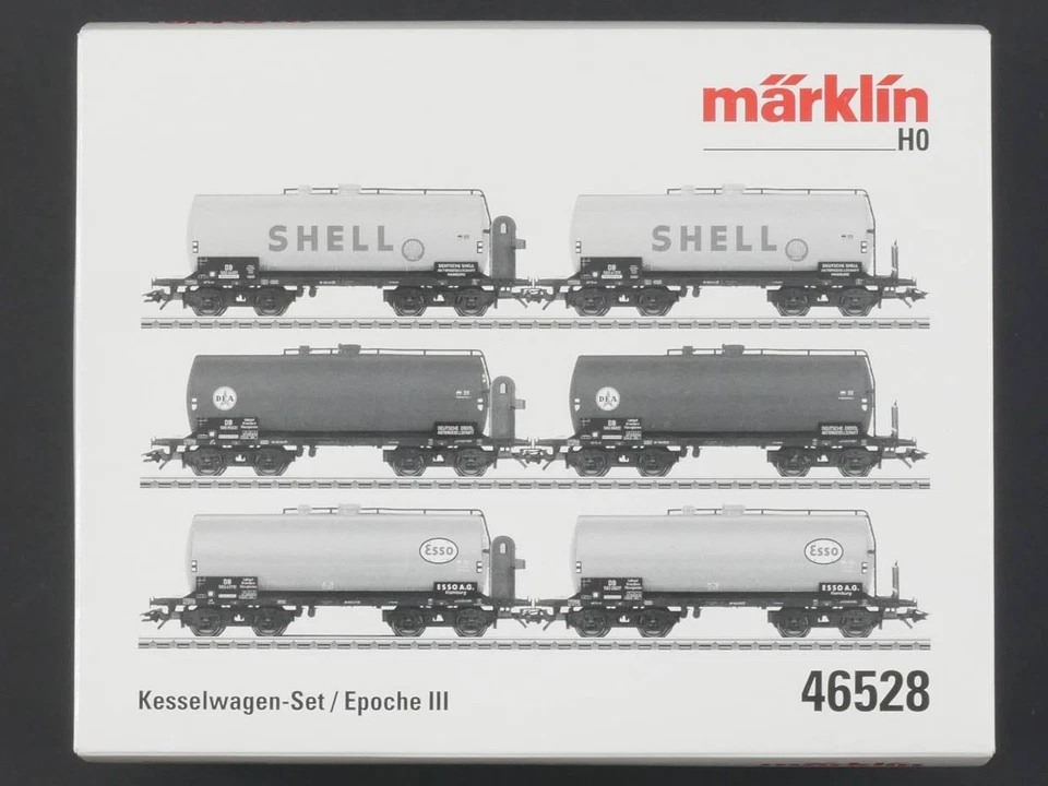 Märklin 46528 Set mit 6 Kesselwagen DB Ep. III AC wie NEU! OVP ST BL 1705-31-54