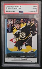 2017/18 UD Young Guns Charlie McAvoy #242 PSA 9 MINT! 🔥