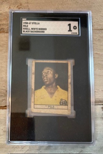 1958-67 STELLA PELE SMALL WHITE BORDER BLACK BACKGROUND SGC 1
