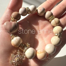 Natural Stone Handmade Bracelet Arashan Heart Unique Jewelry Used