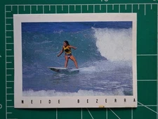 1987 SURF STICKER CARD SURFBOARD SURFING NEIDE BEZERRA