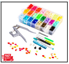 LYNDA Snaps and Snap Pliers Set, 360 Sets T5 Plastic Buttons for Sewing and