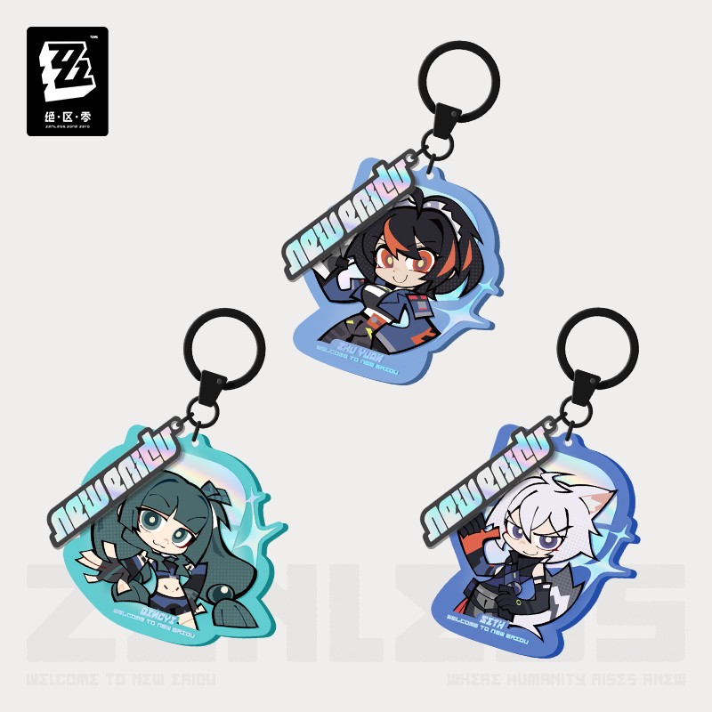 ZZZ miHoYo Zenless Zone Zero Keychain Cute Criminal Investigation