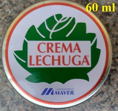 Crema Lechuga 60ml /Original de Chile/ Fabricado por Laboratorios Maver