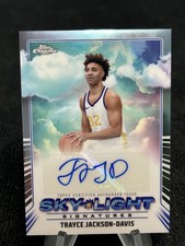 2025 Topps Chrome Trayce Jackson-Davis Auto 🔥 Sky Light Insert SSP Warriors RC