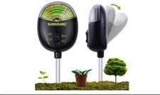4-in-1 Soil Meter Moisture pH Fertility Sunlight No Battery
