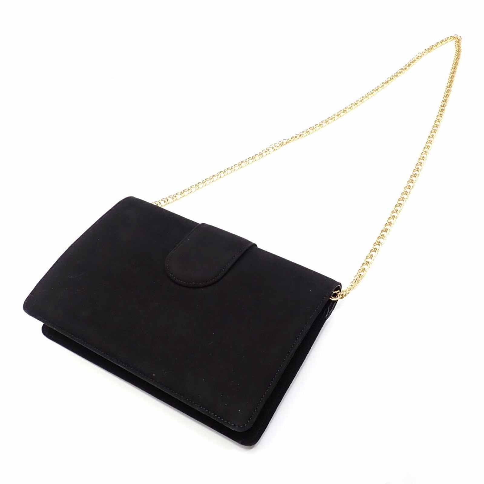 Yves Saint Laurent Borsa a Tracolla con Catena per Donna Nera Scamosciata YSL... GZl16x9w