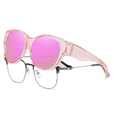 Fit Over Glasses Sunglasses for Women Polarized, Trendy Cat Eye Sunglasses We...