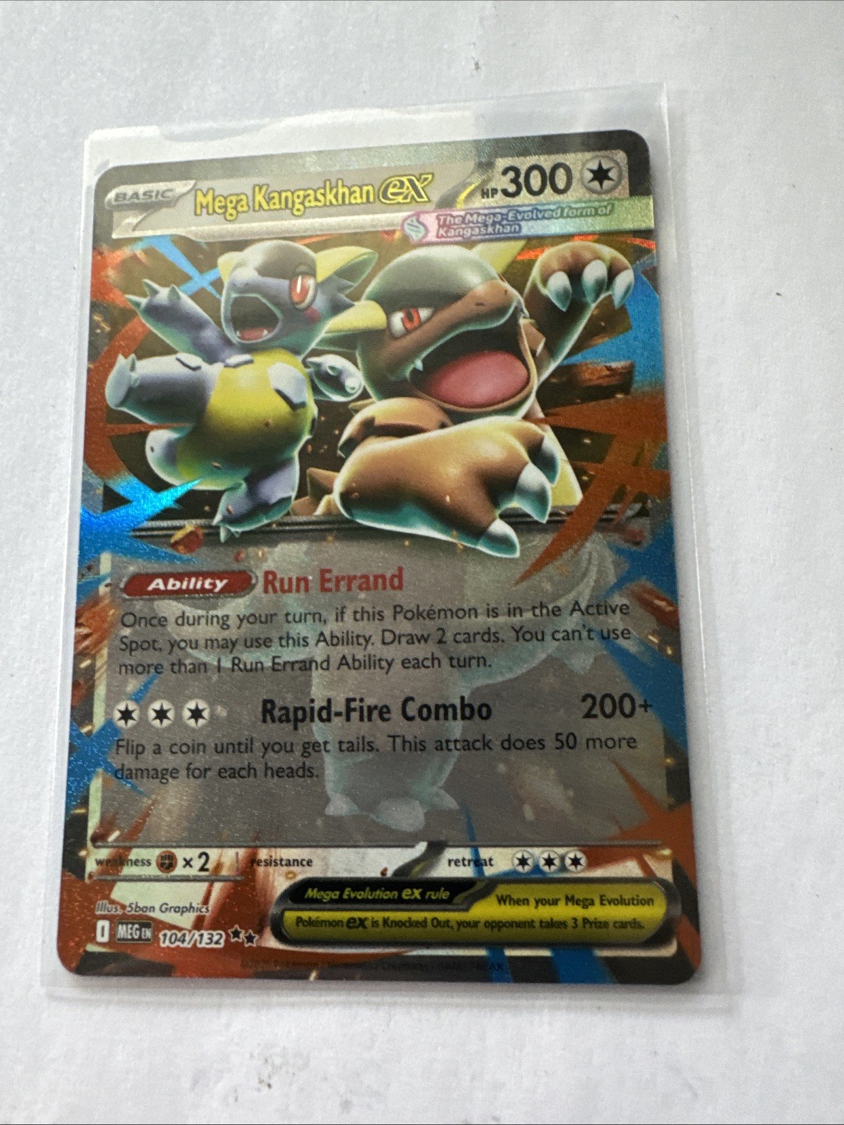 Pokémon TCG Mega Evolution 104/132 Mega Kangaskhan EX NM