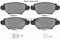 Textar BremsbeläGe Bremsbelagsatz BremsklöTze Q+ Hinten 2325803