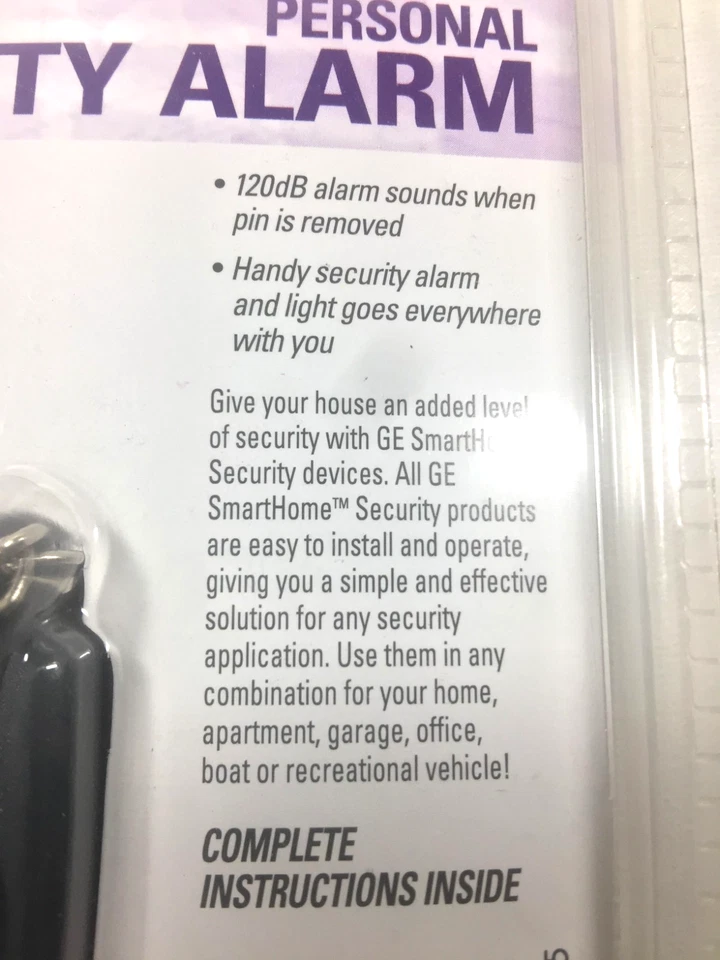 GE SmartHome Personal Security Alarm GESECPA1-D New Sealed With Batteries - Image 3 of 4