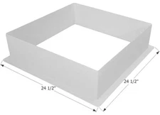 Icon 12213 RV Skylight Garnish 22" x 22" - Polar White