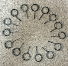 MILITARY PULL RINGS & PINS For BOONIE HAT, KEY RINGS ETC QTY. (15) ORIGINAL USGI