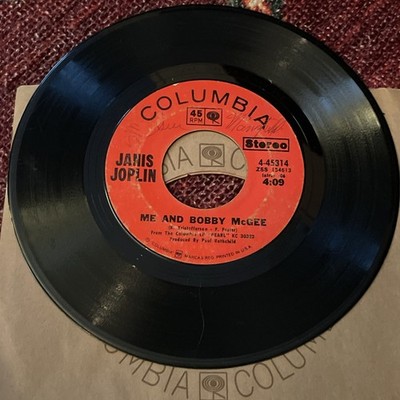 Janice Joplin Me and Bobby McGee 45 rpm Tested