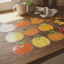 45Pcs Thanksgiving Pumpkin Cutouts Thanksgivi...