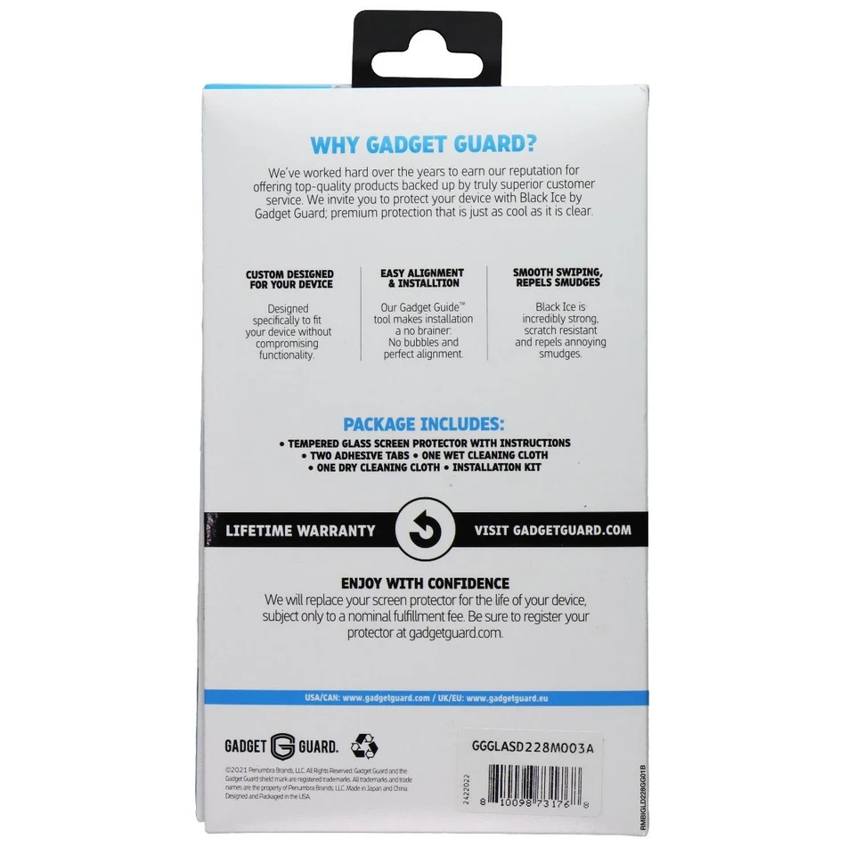 Gadget Guard Black Ice Glass Protector w/Easy Align Tool for Motorola Moto G 5G - Image 2 of 2