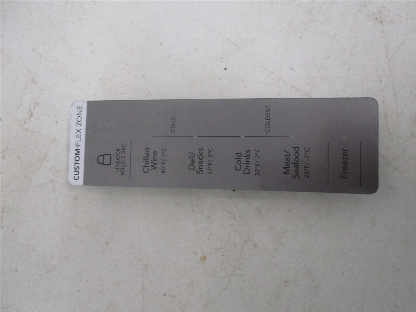 Frigidaire Refrigerator Control/Display Board Words Part # 5304531769