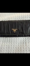 Authentic Prada Black Lambskin Wallet