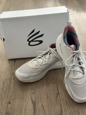 Under Armour Curry 3Z 24 SDE Basketball Shoes Mens 9.5 All White 3028191-114 NIB