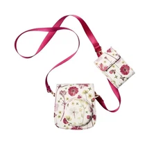 Fujifilm INSTAX Mini 12 Camera Case Crossbody Floral Strap Pouch w/Film Pocket